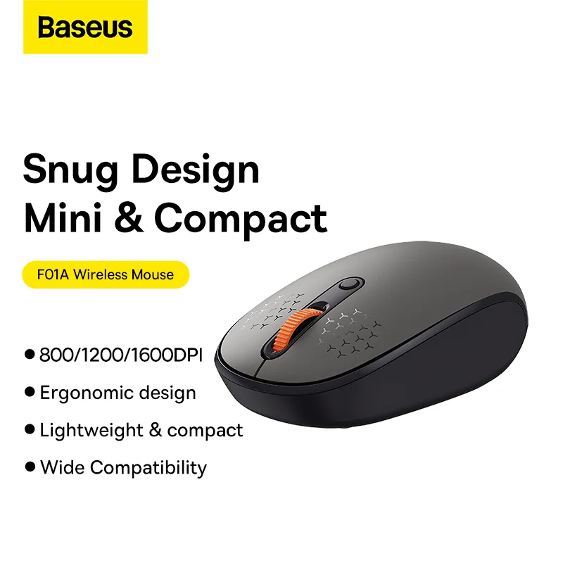 Baseus Mouse F01A Wireless Mouse Frosted Gray B01055502833-00